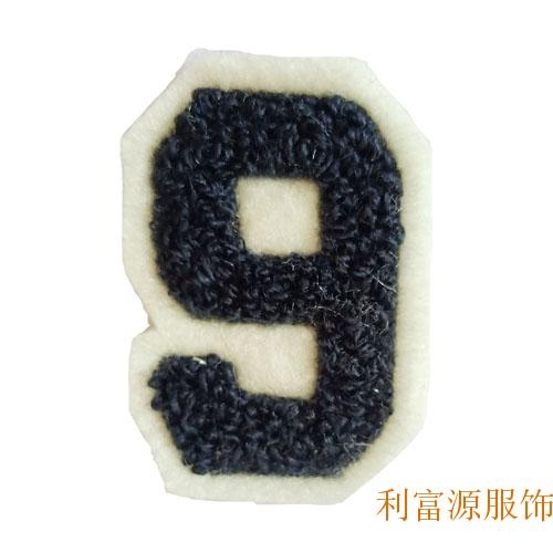 毛巾绣、毛巾绣花章、贴布毛巾绣、毛线绣花